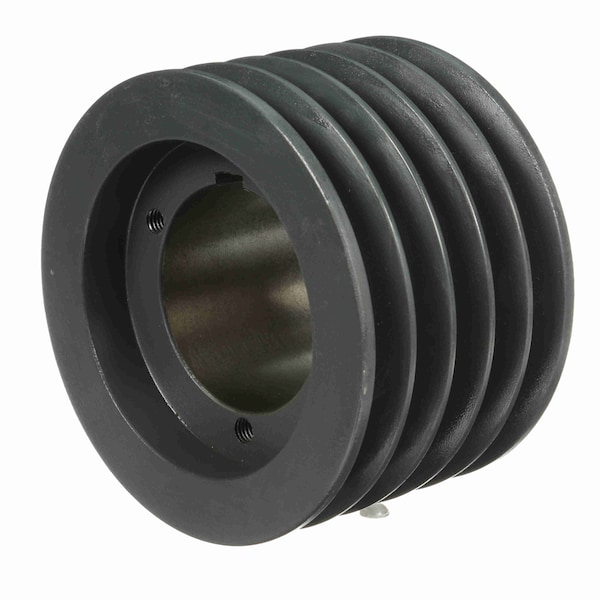 5 Groove Cast Iron Bushed Bore Multiple Sheave, 5Q5V59